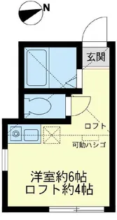 ユナイト東逸見エキュール・ポアロ【2階】の間取り