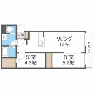 Bフォレスト【2階】の間取り