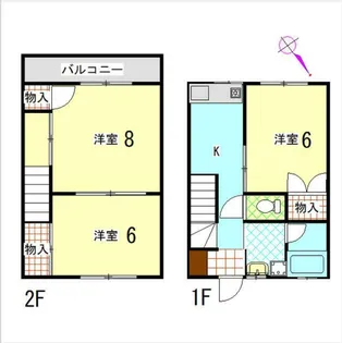 テラスハウス田中1号棟【1階】の間取り