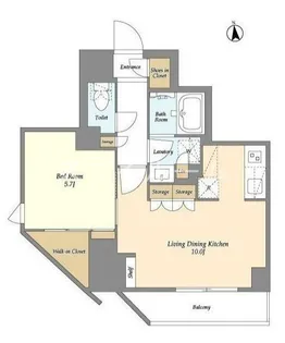 グランカーサ蒲田ウエスト【2階】の間取り