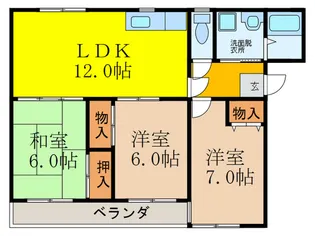 エムワイハイツの間取り