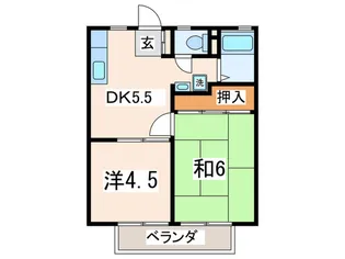 ジョイフル オオサワ【2階】の間取り