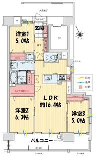 アルファステイツ那覇古波蔵【12階】の間取り