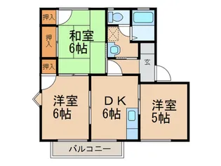 メゾン・ド・シュヴァル【2階】の間取り