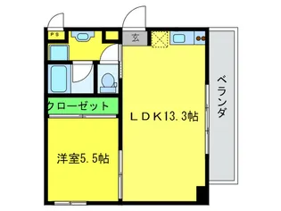 グランリ-オ【7階】の間取り