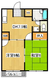 エルダーハイム【2階】の間取り