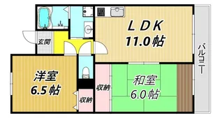 パークサイド酒庄【2階】の間取り