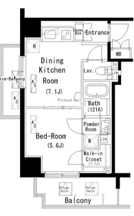 パークアクシス元浅草ステージ【5階】の間取り