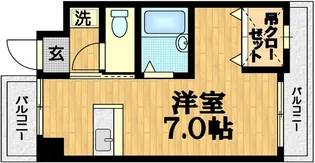 ペルルアール衣笠【1階】の間取り