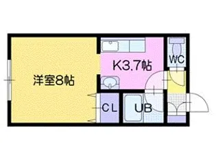 パルコート【1階】の間取り