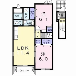 フィールド・ビレッジB【2階】の間取り