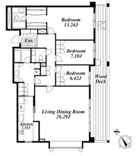 ガーデン東が丘【2階】の間取り