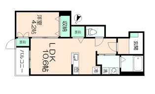 アジュール【2階】の間取り