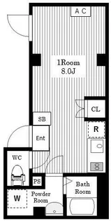 ルーナクレシェンテ日暮里【1階】の間取り