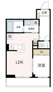 ビューノ川崎大師【1階】の間取り