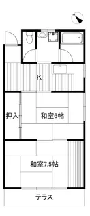 ライブビラ徳丸【1階】の間取り