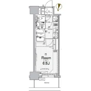 メイクスデザイン名駅南【2階】の間取り