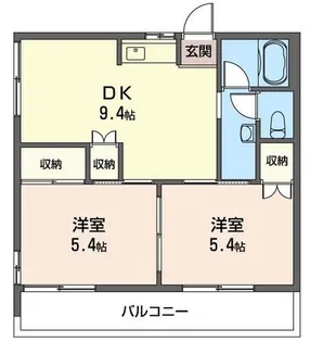 第三長嶋ハイツ【1階】の間取り