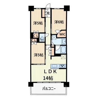 グランカーサ川口青木町公園【3階】の間取り