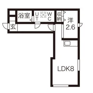 メリディアン小松島【1階】の間取り