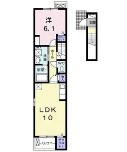 ステーションハウスK【2階】の間取り