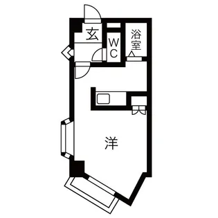 タウンサイド錦【3階】の間取り