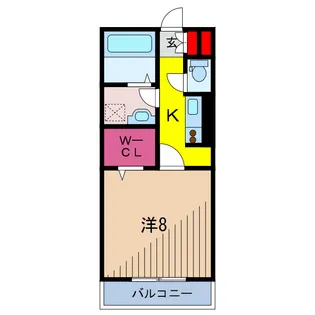 ドルフクレセント六番館【1階】の間取り