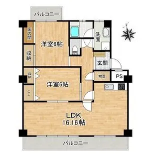 ソラリス【1階】の間取り