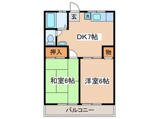 コーポ 清樹2【2階】の間取り