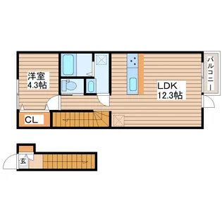 キララ鈎取本町I【2階】の間取り