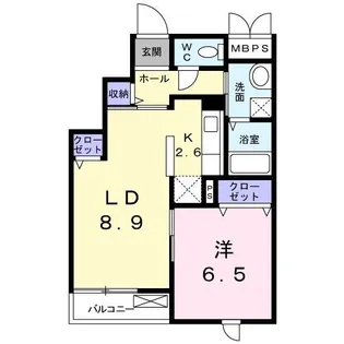 ヴィオラハウス【3階】の間取り