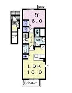 カーサ・フェリーチェTK1【2階】の間取り