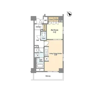 ウィルテラス滝野川【4階】の間取り