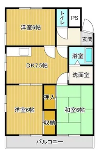 サンシャイン平原【3階】の間取り