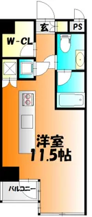 シャインコート岡南町【5階】の間取り