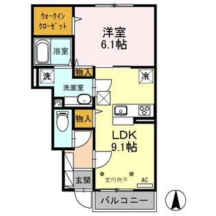 リコ コリーナ【1階】の間取り