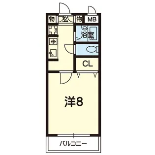 ペルソネ祇園【1階】の間取り