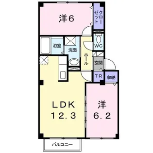 ヴィラチェリオ【2階】の間取り