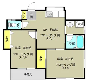 第2ケヤキハイツ【1階】の間取り