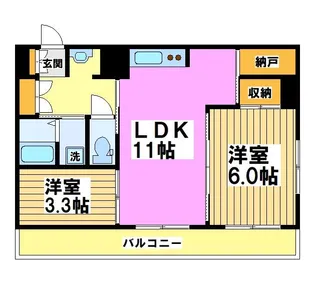 武蔵家ビル【4階】の間取り