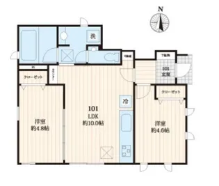 ミラコスタ【1階】の間取り