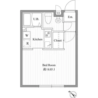 ZESTY西新宿III【3階】の間取り
