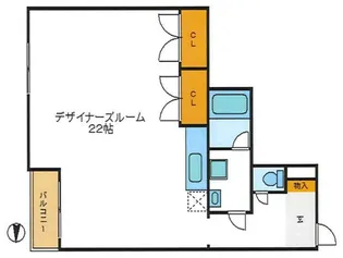 バレイシティ【3階】の間取り