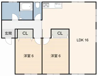 メゾンひろみ【1階】の間取り