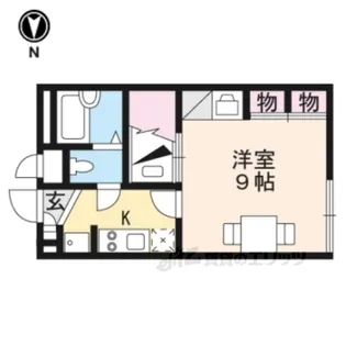 レオパレス眺湖2【1階】の間取り