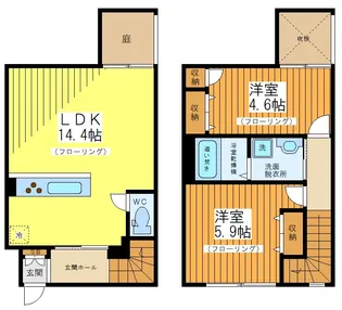 Nemo柿の木坂の間取り