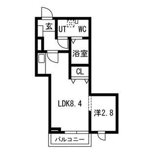 メリディアン多賀城新田【2階】の間取り