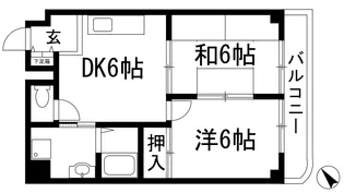 エミネンス宝塚【3階】の間取り
