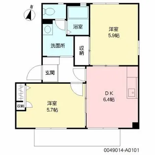 クレスト望 I棟【1階】の間取り