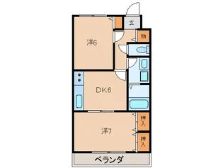 Logement真鶴(ロージュマン)【2階】の間取り